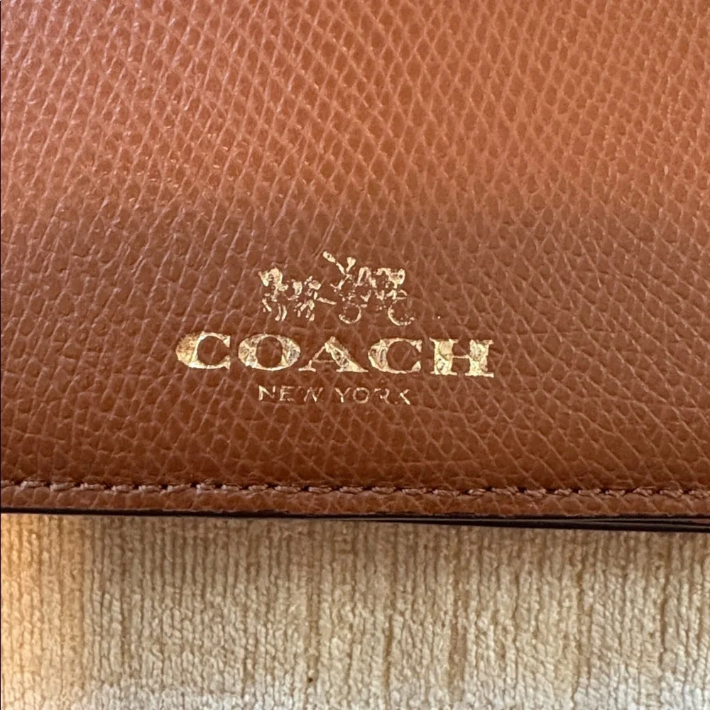 Coach Brown Leather Pouch - Picture 2 of 11
